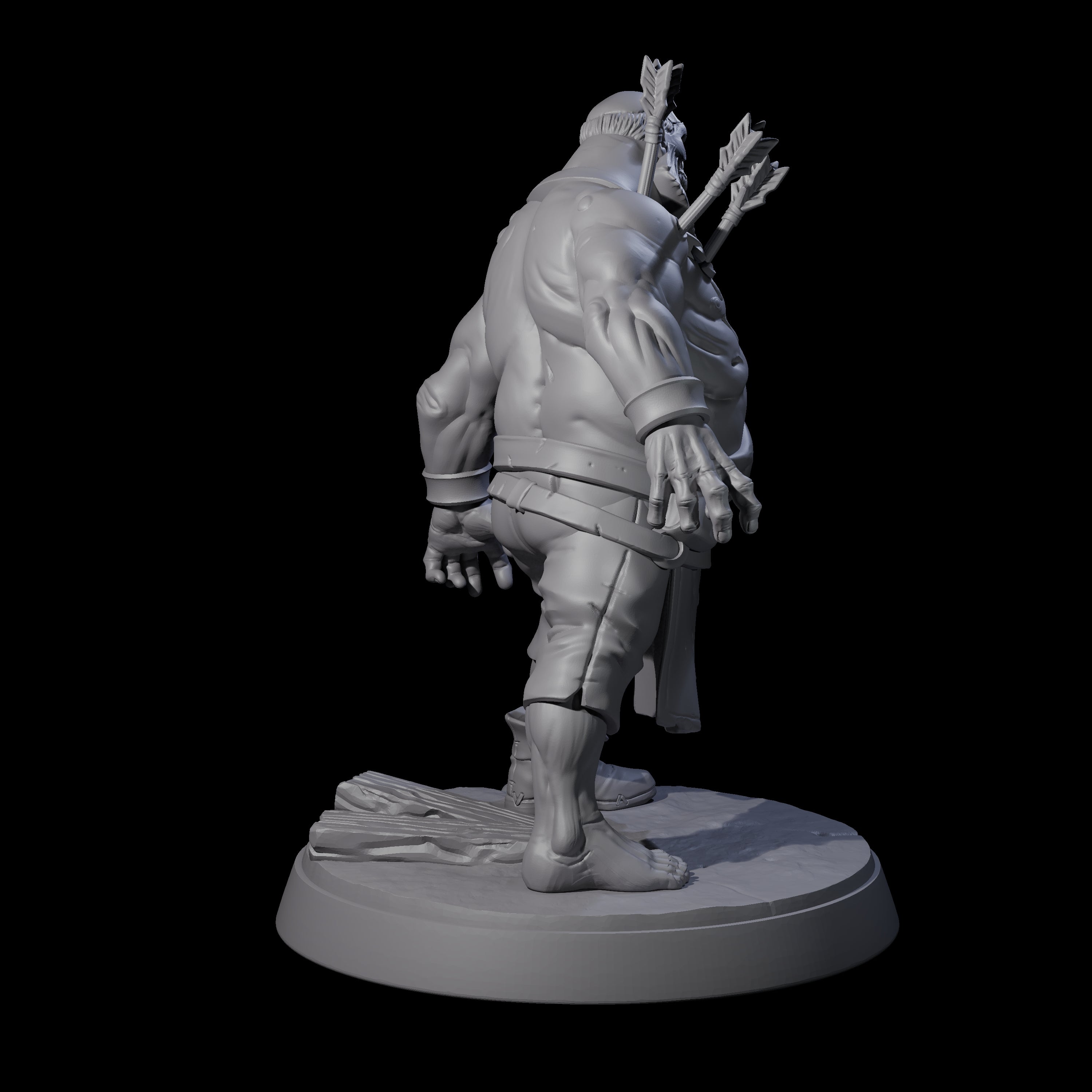 Smelly Bloated Zombie Shambler B Miniature for Dungeons and Dragons, Pathfinder or other TTRPGs