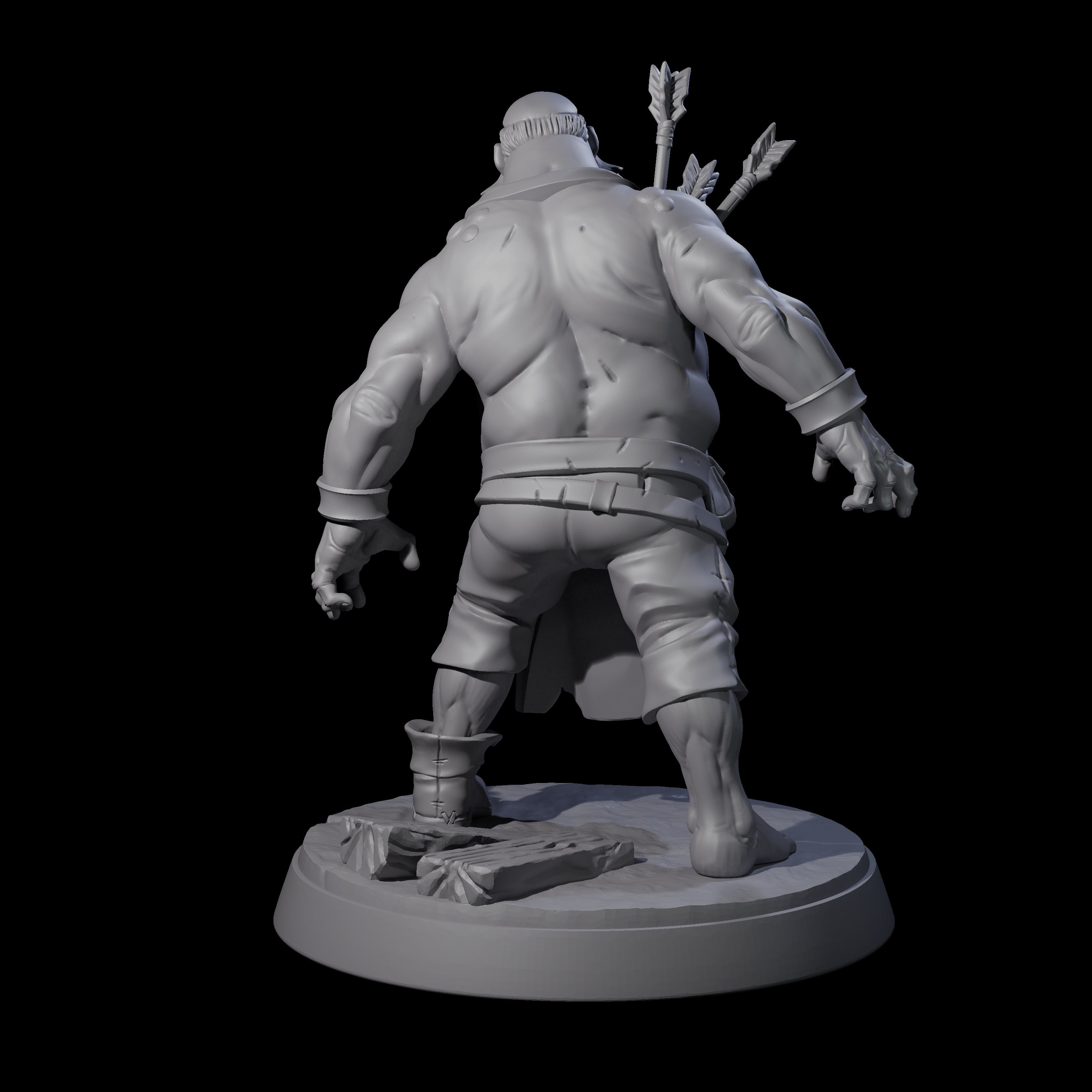 Smelly Bloated Zombie Shambler B Miniature for Dungeons and Dragons, Pathfinder or other TTRPGs