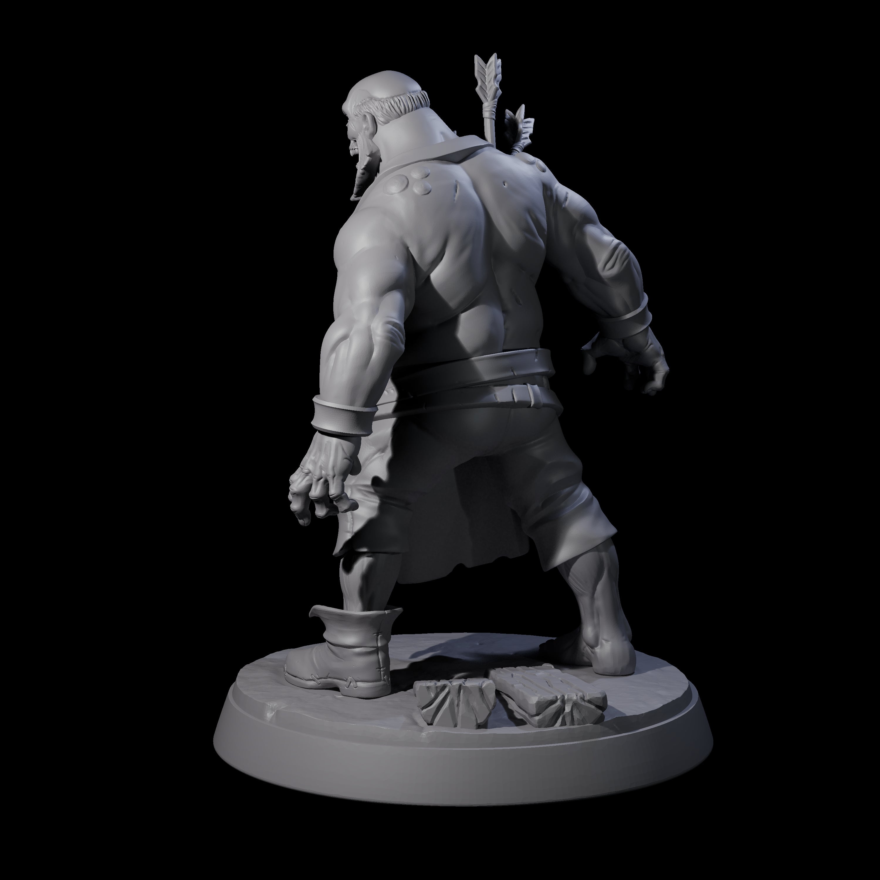 Smelly Bloated Zombie Shambler B Miniature for Dungeons and Dragons, Pathfinder or other TTRPGs