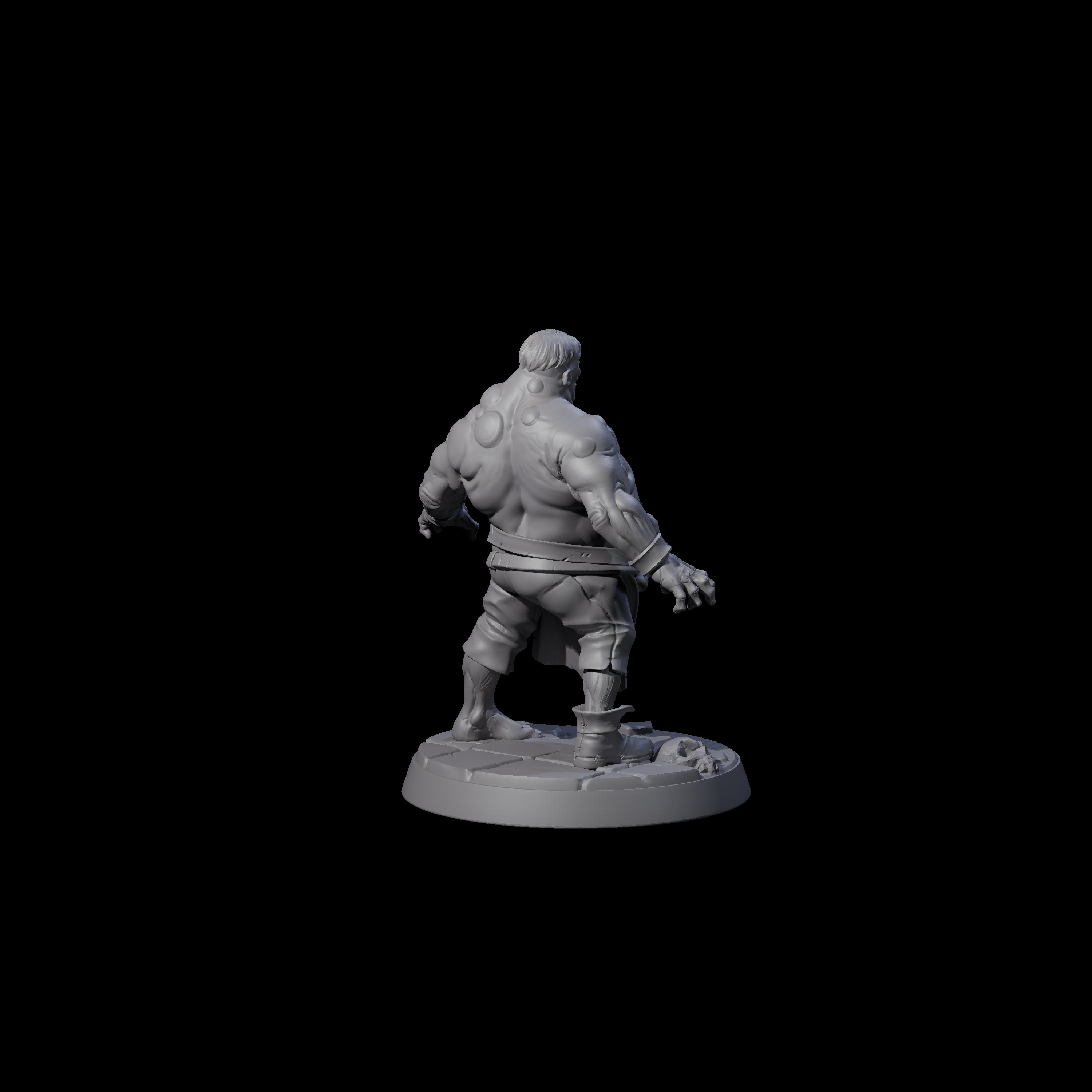Smelly Bloated Zombie Shambler D Miniature for Dungeons and Dragons, Pathfinder or other TTRPGs