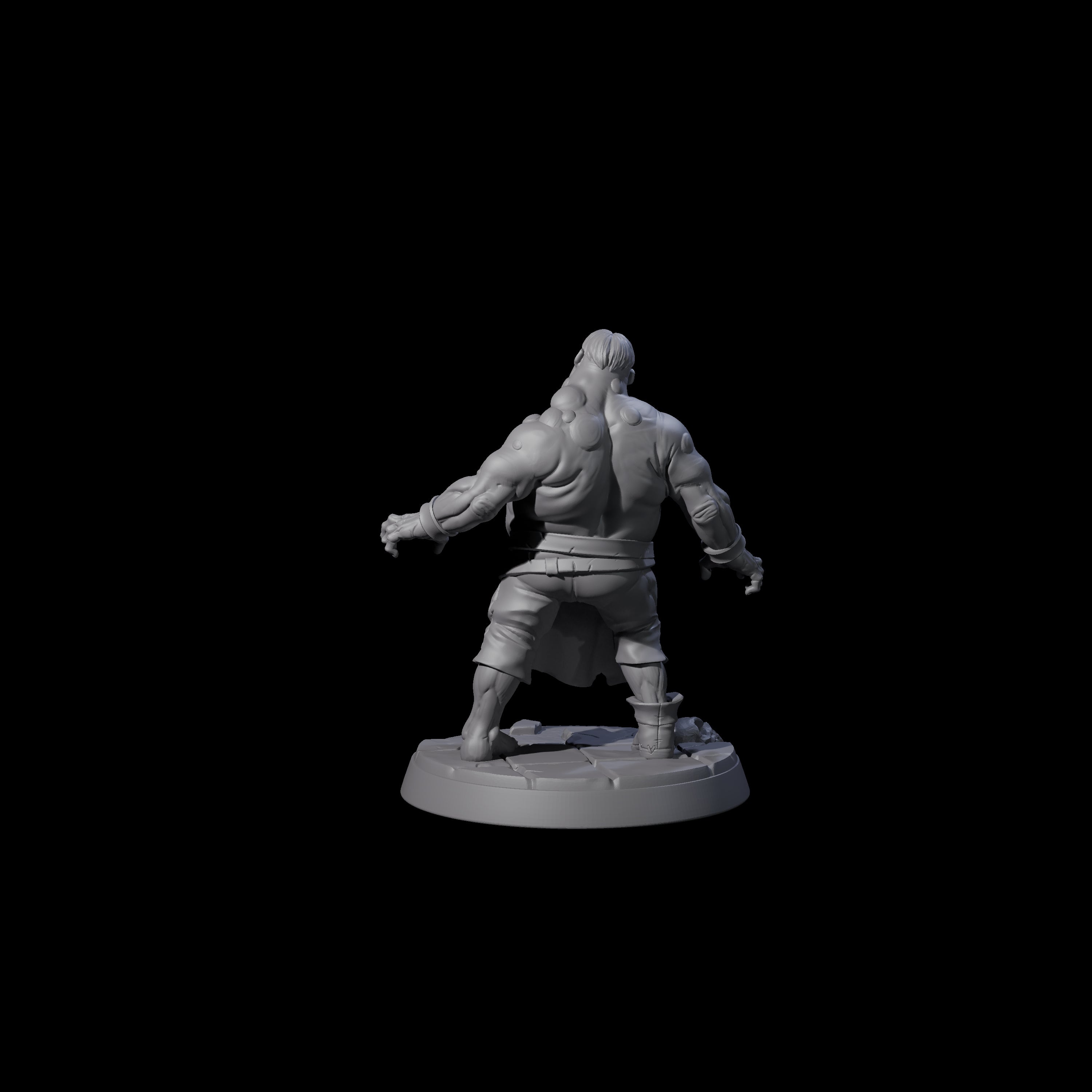 Smelly Bloated Zombie Shambler D Miniature for Dungeons and Dragons, Pathfinder or other TTRPGs