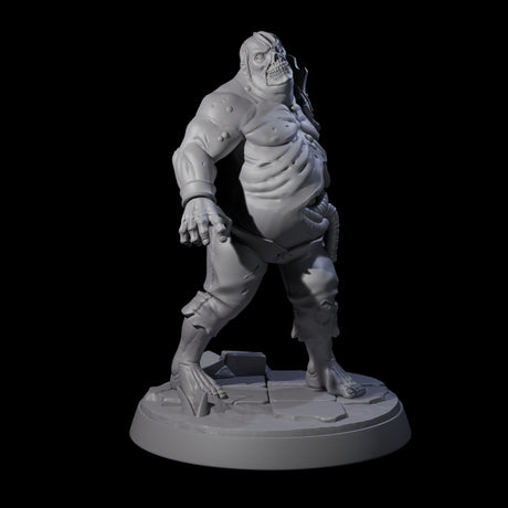 Smelly Bloated Zombie Shamblers Miniature for Dungeons and Dragons, Pathfinder or other TTRPGs
