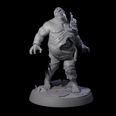Smelly Bloated Zombie Shamblers Miniature for Dungeons and Dragons, Pathfinder or other TTRPGs