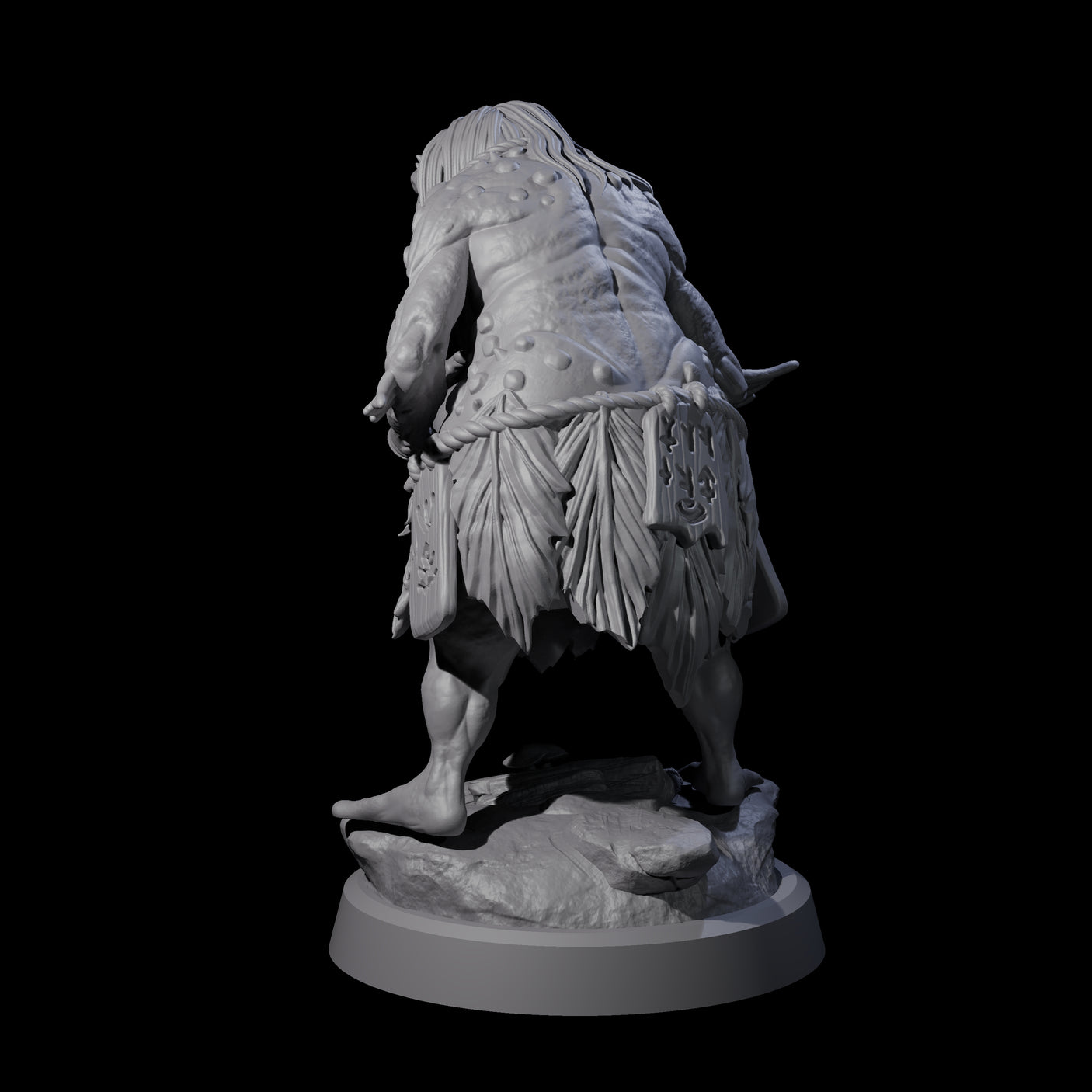 Smelly Kua-Toa Mystic B Miniature for Dungeons and Dragons, Pathfinder or other TTRPGs
