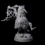 Smelly Kua-Toa Mystic C Miniature for Dungeons and Dragons, Pathfinder or other TTRPGs