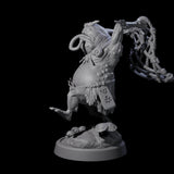 Smelly Kua-Toa Mystic C Miniature for Dungeons and Dragons, Pathfinder or other TTRPGs