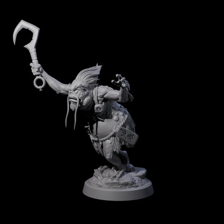 Smelly Kua-Toa Mystic D Miniature for Dungeons and Dragons, Pathfinder or other TTRPGs