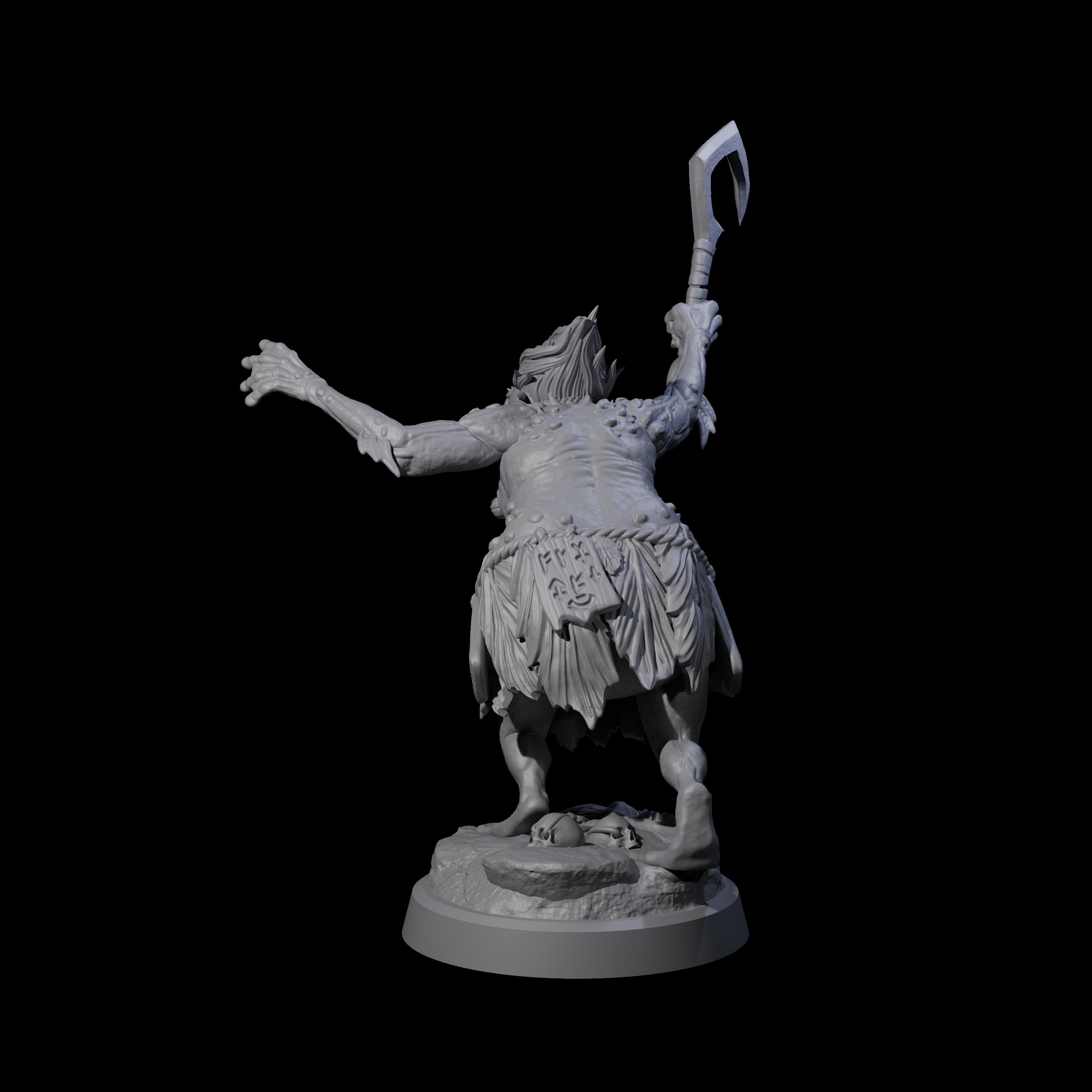 Smelly Kua-Toa Mystic D Miniature for Dungeons and Dragons, Pathfinder or other TTRPGs