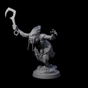 Smelly Kua-Toa Mystic D Miniature for Dungeons and Dragons, Pathfinder or other TTRPGs