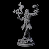 Smiling Elf Druid Miniature for Dungeons and Dragons, Pathfinder or other TTRPGs