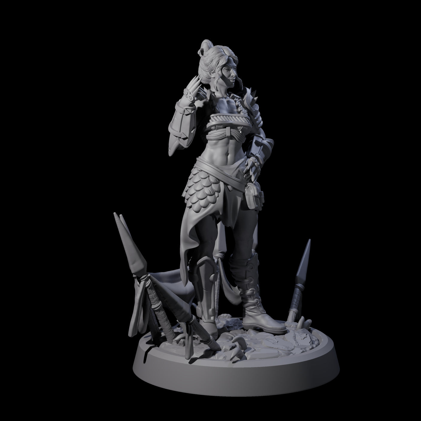 Smirking Fist Monk Miniature for Dungeons and Dragons, Pathfinder or other TTRPGs