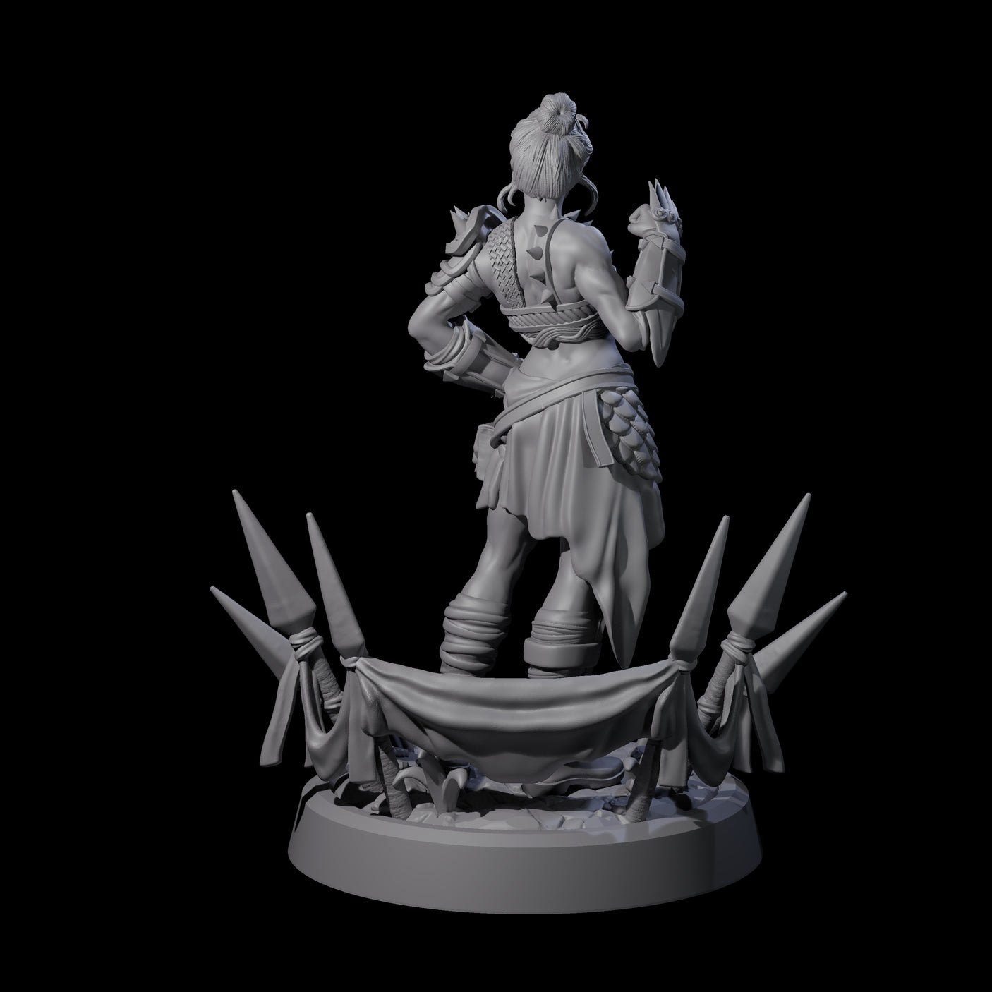 Smirking Fist Monk Miniature for Dungeons and Dragons, Pathfinder or other TTRPGs