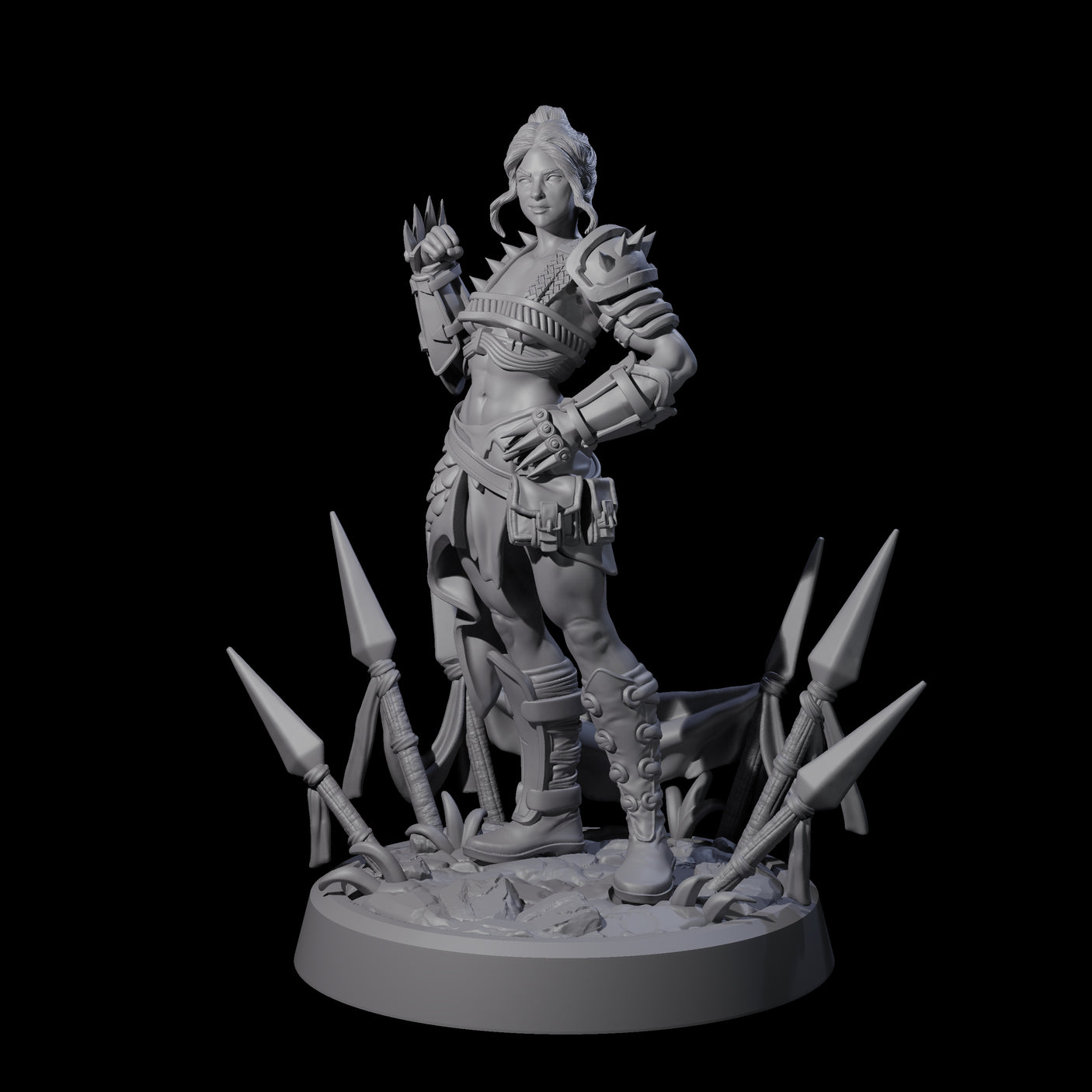Smirking Fist Monk Miniature for Dungeons and Dragons, Pathfinder or other TTRPGs