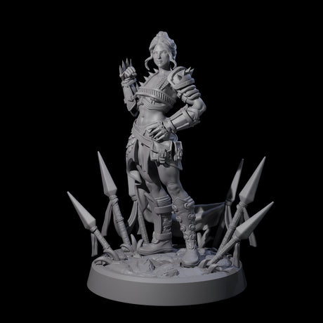Smirking Fist Monk Miniature for Dungeons and Dragons, Pathfinder or other TTRPGs
