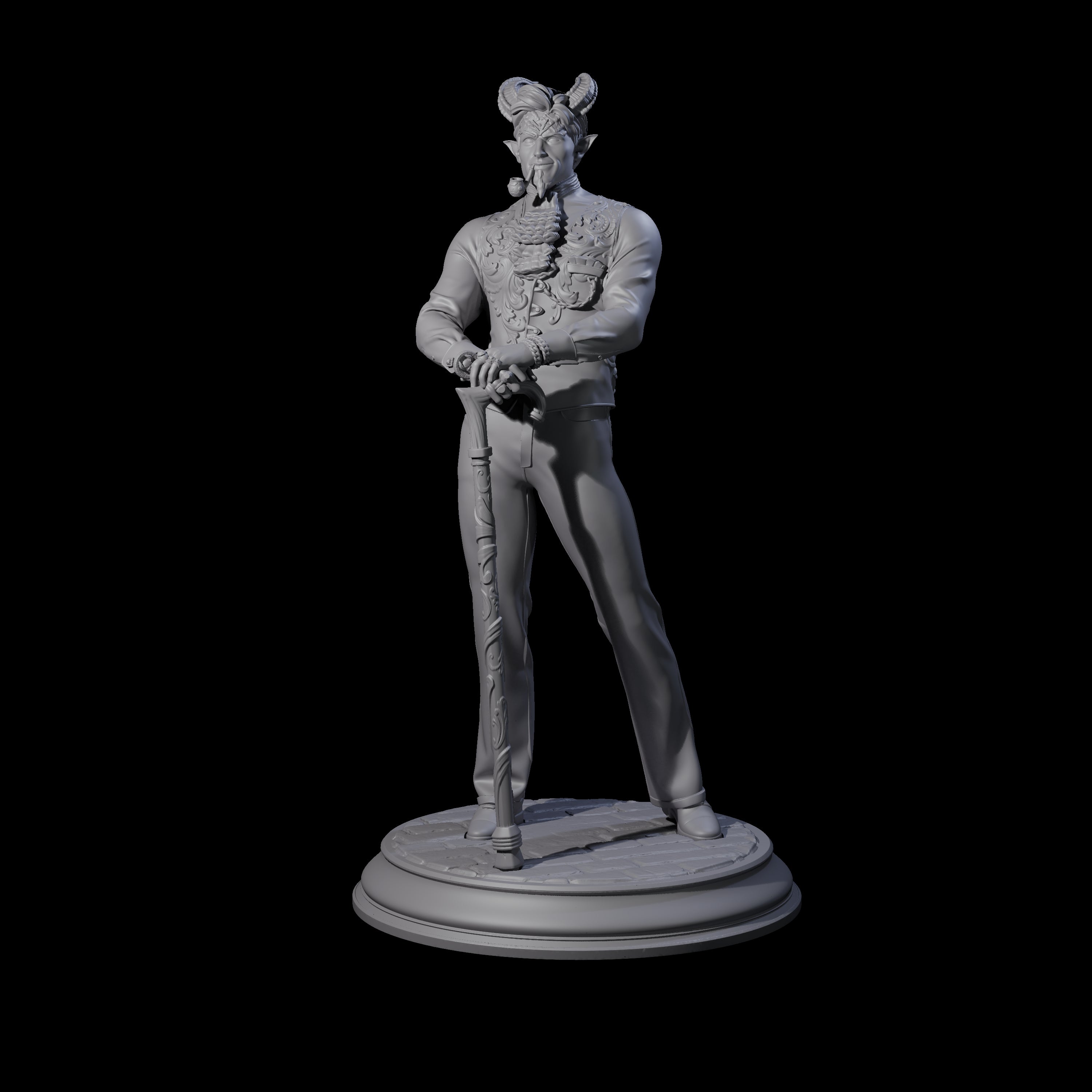 Smirking Satyr Miniature for Dungeons and Dragons, Pathfinder or other TTRPGs