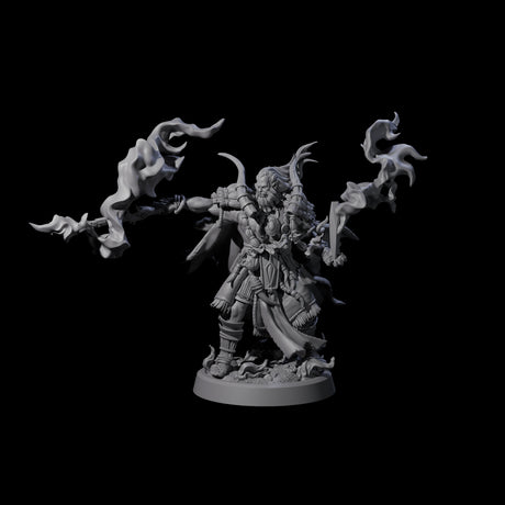 Smoking Blade Orc Fighter Miniature for Dungeons and Dragons, Pathfinder or other TTRPGs