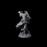Smoking Blade Orc Fighter Miniature for Dungeons and Dragons, Pathfinder or other TTRPGs