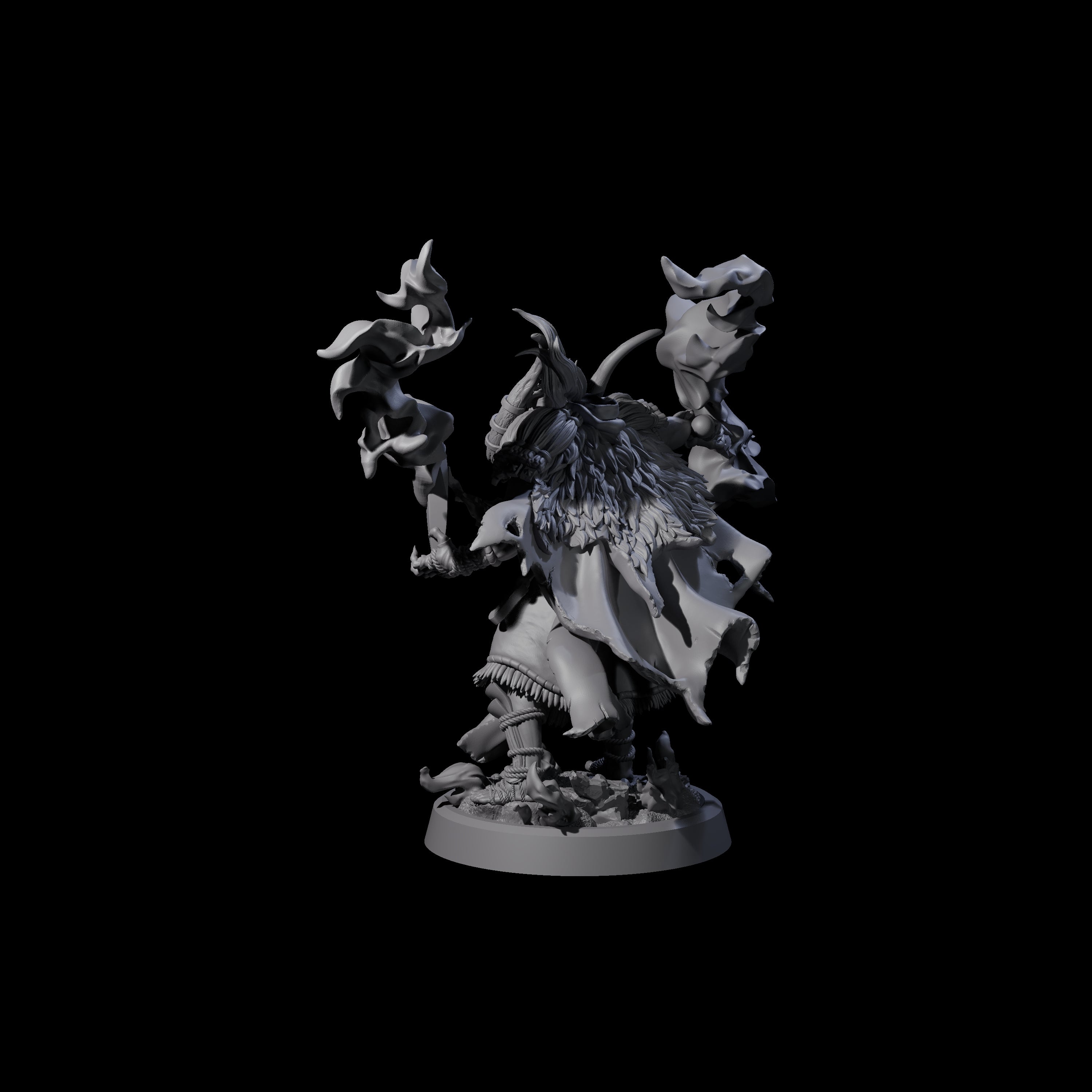 Smoking Blade Orc Fighter Miniature for Dungeons and Dragons, Pathfinder or other TTRPGs