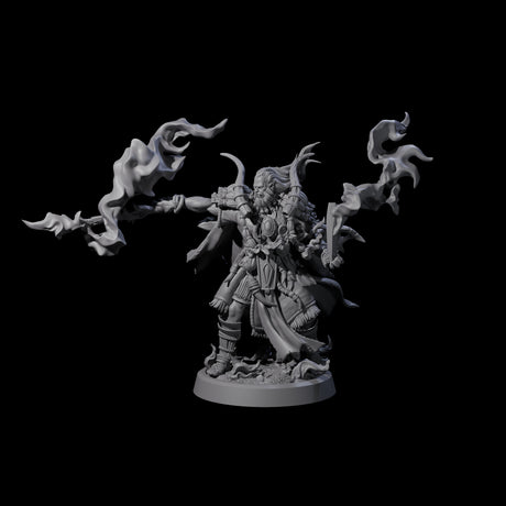 Smoking Blade Orc Fighter Miniature for Dungeons and Dragons, Pathfinder or other TTRPGs