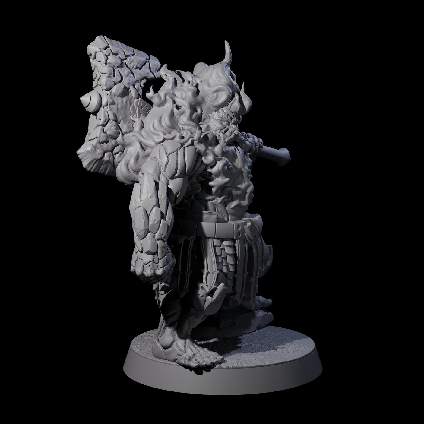 Smoking Dwarf Foebreaker A Miniature for Dungeons and Dragons, Pathfinder or other TTRPGs