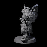 Smoking Dwarf Foebreaker A Miniature for Dungeons and Dragons, Pathfinder or other TTRPGs