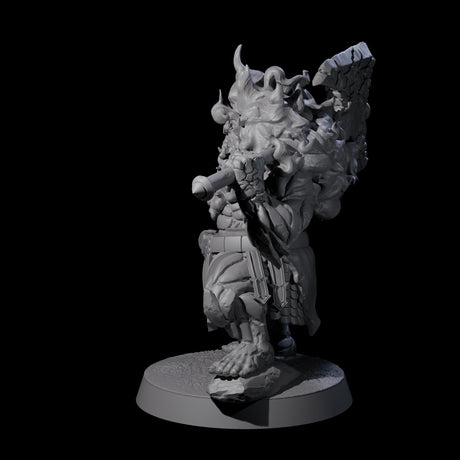 Smoking Dwarf Foebreaker A Miniature for Dungeons and Dragons, Pathfinder or other TTRPGs