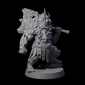 Smoking Dwarf Foebreaker A Miniature for Dungeons and Dragons, Pathfinder or other TTRPGs