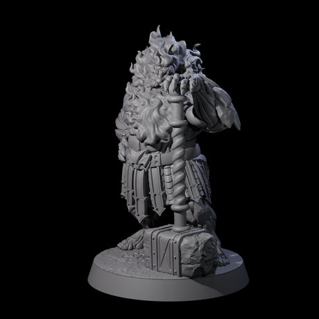 Smoking Dwarf Foebreaker B Miniature for Dungeons and Dragons, Pathfinder or other TTRPGs