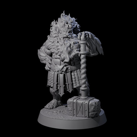 Smoking Dwarf Foebreaker B Miniature for Dungeons and Dragons, Pathfinder or other TTRPGs
