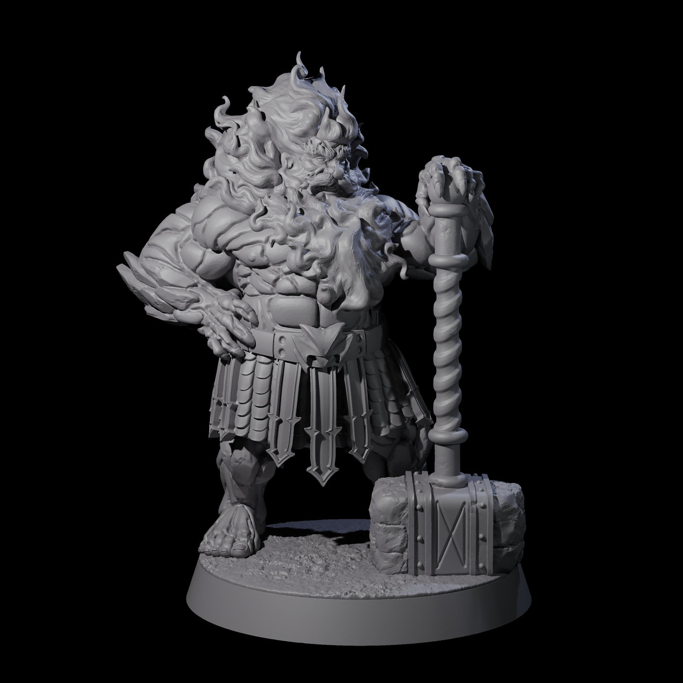 Smoking Dwarf Foebreaker B Miniature for Dungeons and Dragons, Pathfinder or other TTRPGs