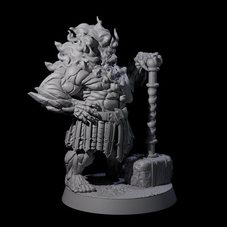 Smoking Dwarf Foebreaker B Miniature for Dungeons and Dragons, Pathfinder or other TTRPGs