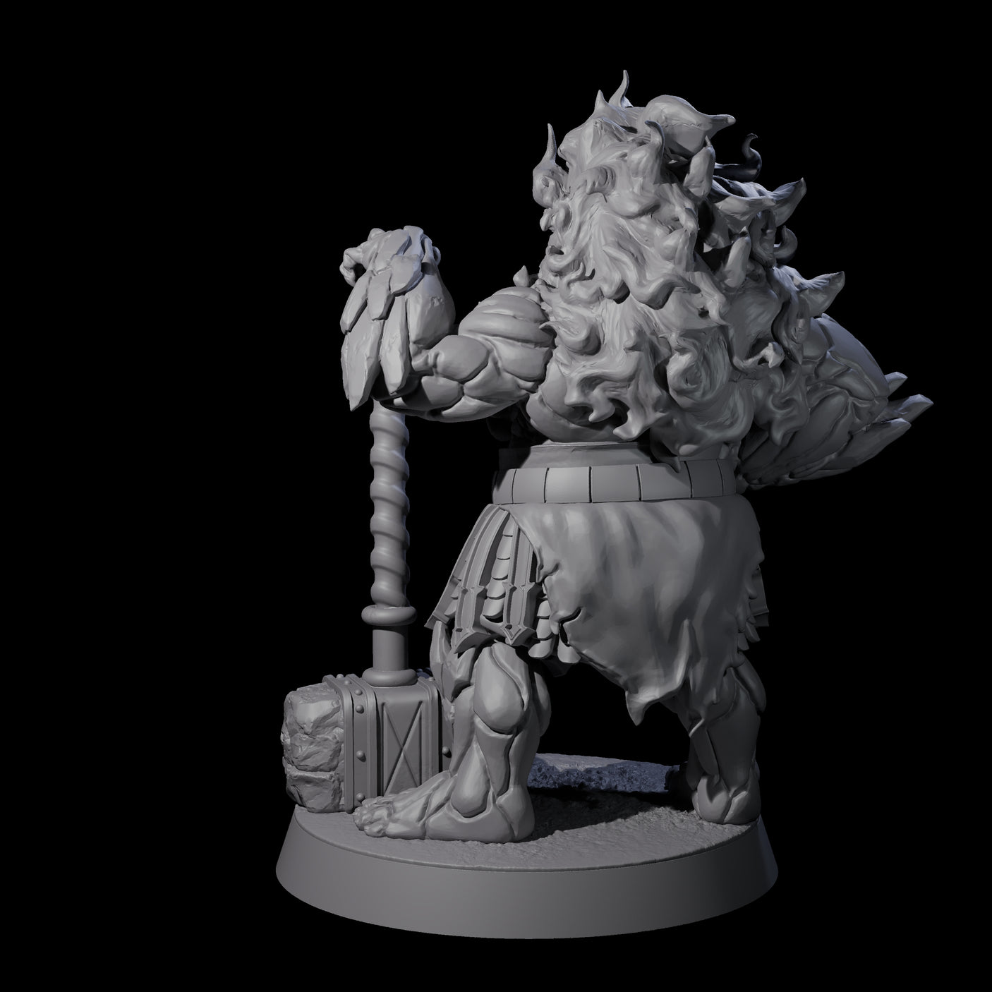 Smoking Dwarf Foebreaker B Miniature for Dungeons and Dragons, Pathfinder or other TTRPGs