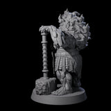 Smoking Dwarf Foebreaker B Miniature for Dungeons and Dragons, Pathfinder or other TTRPGs