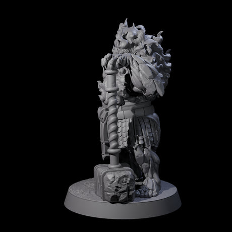 Smoking Dwarf Foebreaker B Miniature for Dungeons and Dragons, Pathfinder or other TTRPGs