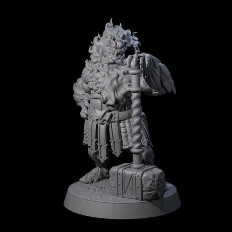 Smoking Dwarf Foebreaker B Miniature for Dungeons and Dragons, Pathfinder or other TTRPGs