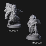 Smoking Dwarf Foebreakers Miniature for Dungeons and Dragons, Pathfinder or other TTRPGs