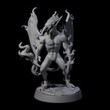 Smoking Fire Mephit Miniature for Dungeons and Dragons, Pathfinder or other TTRPGs