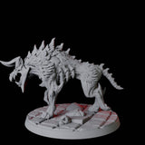 Smoking Hell Hound C Miniature for Dungeons and Dragons, Pathfinder or other TTRPGs