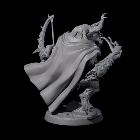 Smoking Minotaur Hunter Miniature for Dungeons and Dragons, Pathfinder or other TTRPGs