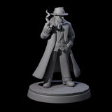 Smoking Mob Gangster Boss Miniature for Dungeons and Dragons, Pathfinder or other TTRPGs