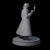 Smoking Mob Gangster Boss Miniature for Dungeons and Dragons, Pathfinder or other TTRPGs