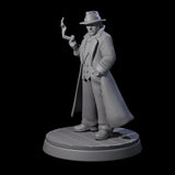 Smoking Mob Gangster Boss Miniature for Dungeons and Dragons, Pathfinder or other TTRPGs