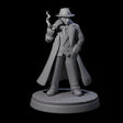 Smoking Mob Gangster Boss Miniature for Dungeons and Dragons, Pathfinder or other TTRPGs