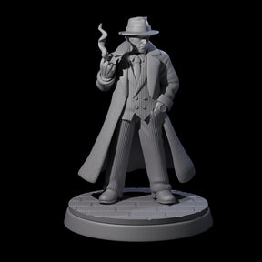 Smoking Mob Gangster Boss Miniature for Dungeons and Dragons, Pathfinder or other TTRPGs