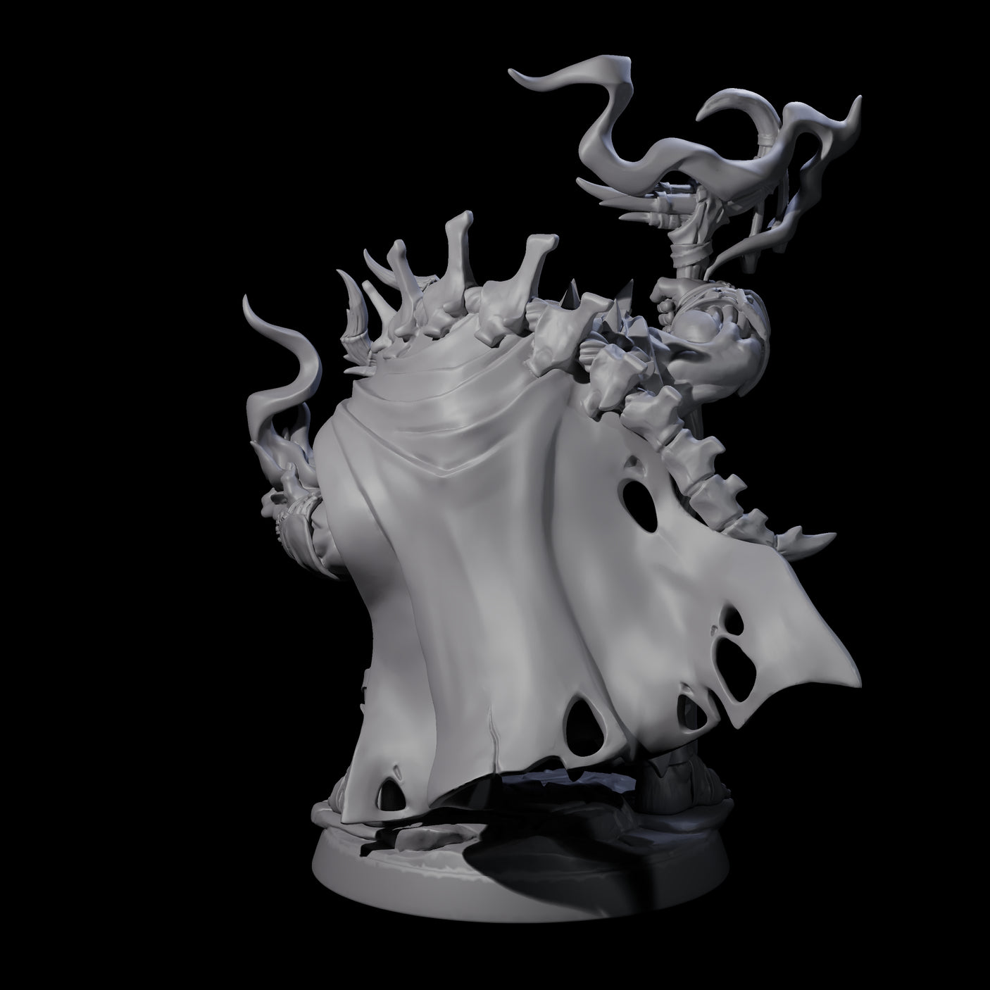 Smoking Orc Shaman Miniature for Dungeons and Dragons, Pathfinder or other TTRPGs