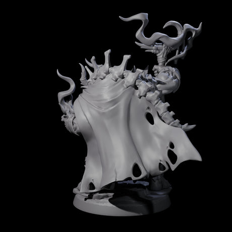 Smoking Orc Shaman Miniature for Dungeons and Dragons, Pathfinder or other TTRPGs