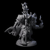 Smoking Orc Shaman Miniature for Dungeons and Dragons, Pathfinder or other TTRPGs