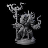 Smoking Orc Shaman Miniature for Dungeons and Dragons, Pathfinder or other TTRPGs