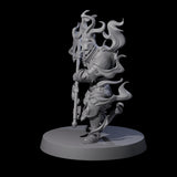 Smoking Shadow Paladin A Miniature for Dungeons and Dragons, Pathfinder or other TTRPGs