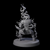 Smoking Shadow Paladin B Miniature for Dungeons and Dragons, Pathfinder or other TTRPGs
